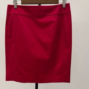 NWT Express Vibrant Red Pencil Skirt. Size 6